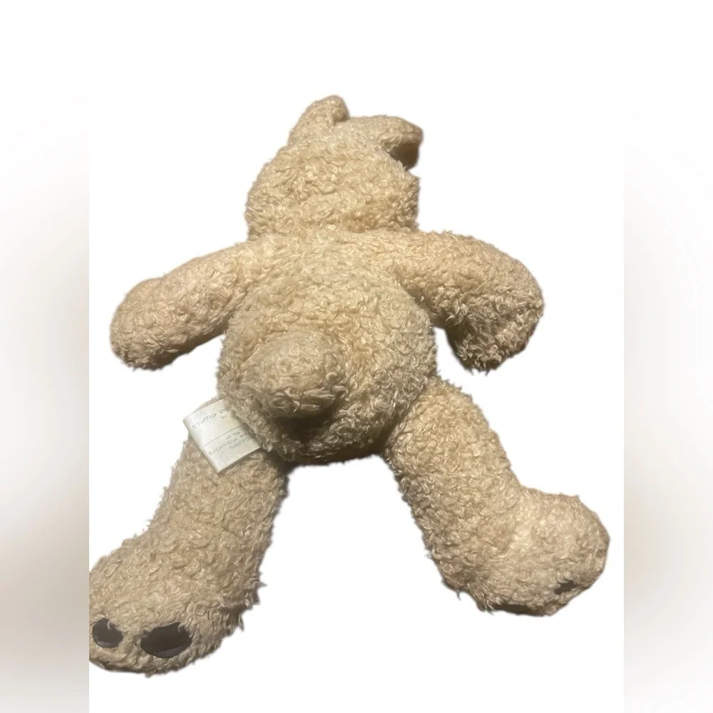 Vintage Build-A-Bear Bunny Plush Stuffed Animal Tan Curly Fur 16” Retired HTF
